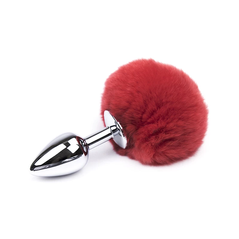 Soft Silicone Bunny Tail Butt Plug Multi-Color Cosplay SM — hình 6