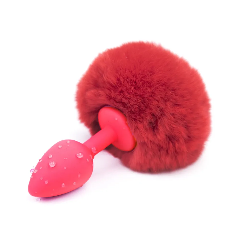 Soft Silicone Bunny Tail Butt Plug Multi-Color Cosplay SM — hình 13