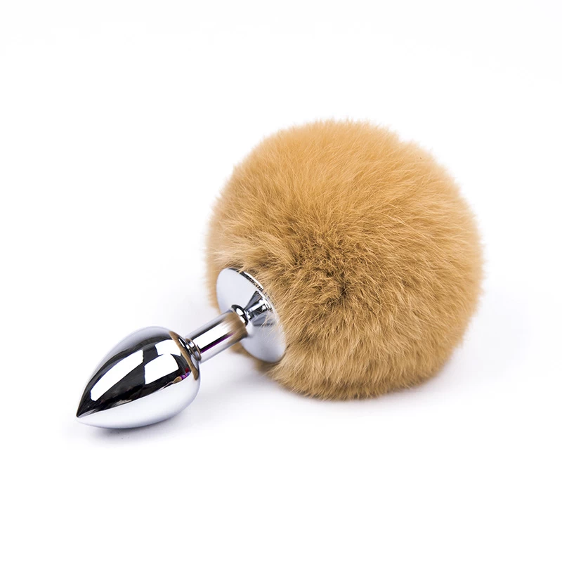 Soft Silicone Bunny Tail Butt Plug Multi-Color Cosplay SM — hình 9