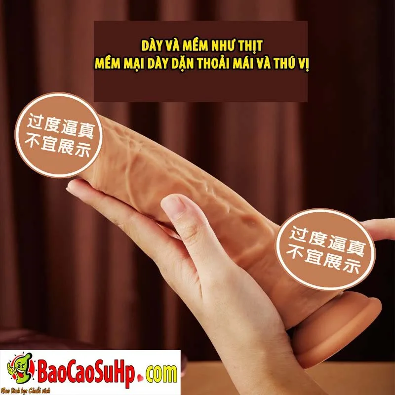 COC Miuaisi Soft Silicone Realistic Dildo Ergonomic Design — hình 5