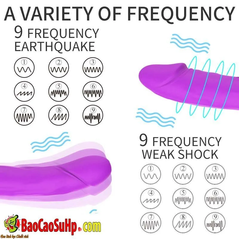 Shande S221 Lala Double-Ended Silicone Vibrating Dildo — hình 3