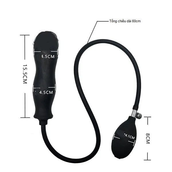 Silicone Inflatable Anal Pump for Enhanced Pleasure — hình 3