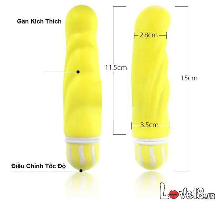 Cupid Handheld Multi-Speed Vibrating Dildo Soft T-Skin 14cm — Compact Design for Maximum Pleasure