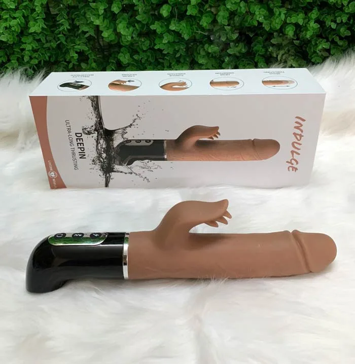 DeePin Heated Vibrating Tongue Dildo Japanese Silicone — hình 3
