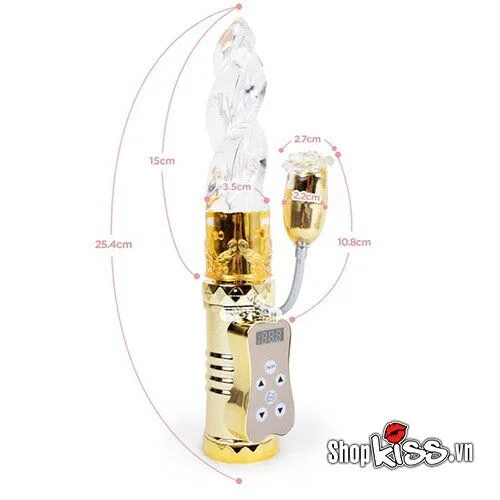 Multi-Function Love Drill Silicone Vibrator for Women — Sophisticated Design & Ideal Dimensions