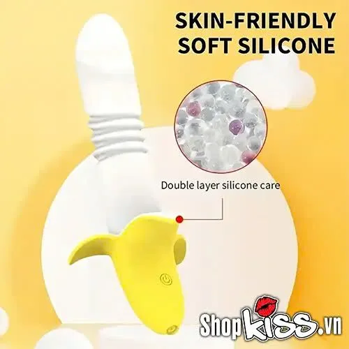 Haoqi Banana Shaped Thrust Vibrating Dual Toy — Superior Quality and Performance