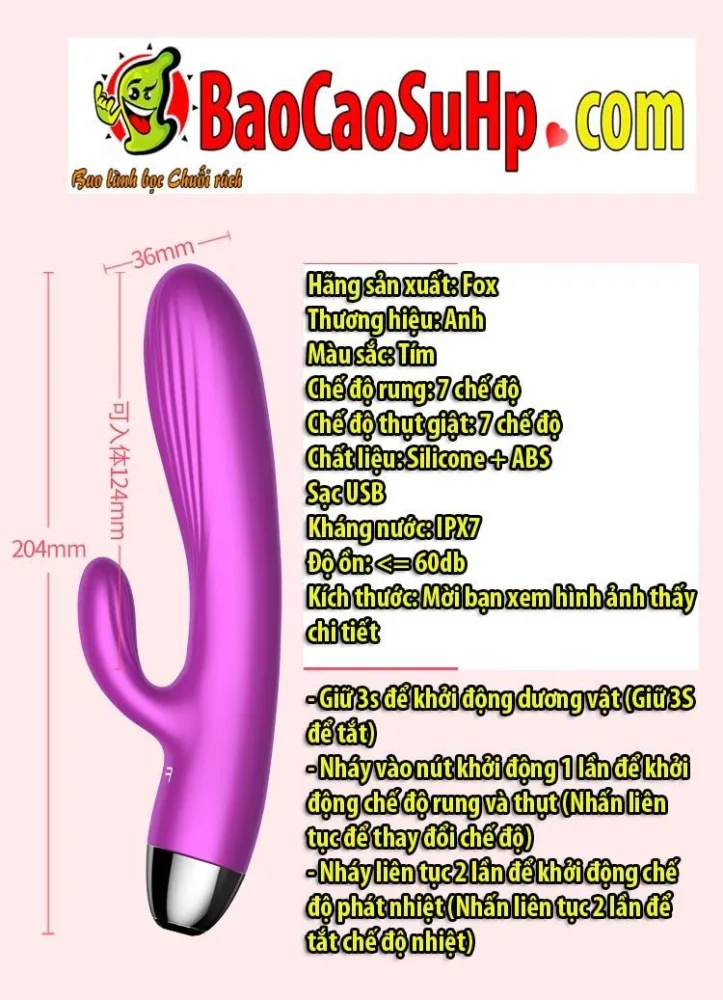 Fox Anh X7 Trex New Thrusting Handheld Vibrator for Women — Premium Specifications for Maximum Satisfaction