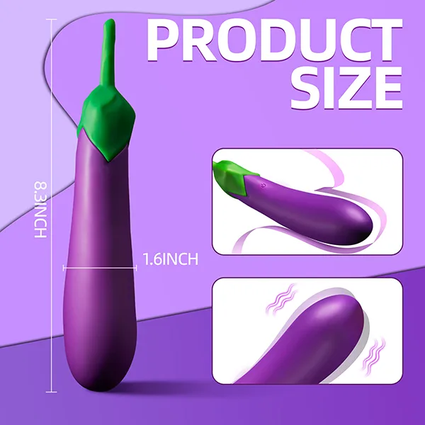 Wistone Aeggplant 10 Modes Purple Vibrating Masturbation Toy — hình 2