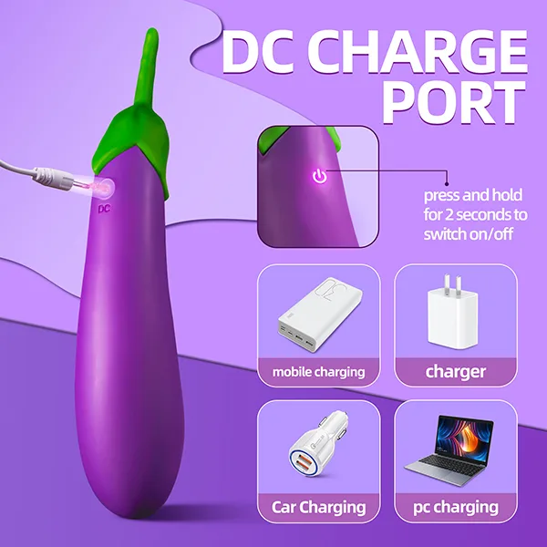 Wistone Aeggplant 10 Modes Purple Vibrating Masturbation Toy — hình 3