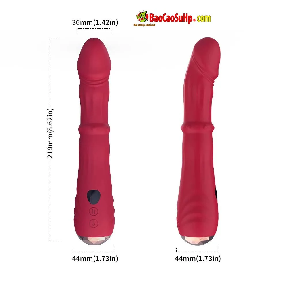 USK-V38 handheld Silicone 9-mode Thrusting Vibrator — hình 5