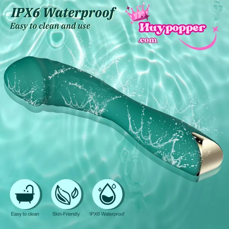 Powerful Whale Blue High-End Vibrating Dildo 10 Modes — hình 8