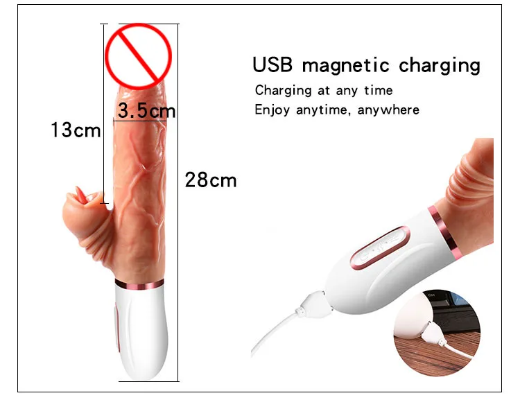 Premium Heated Vibrating Thrusting Dildo 12 Modes 28cm — Exceptional Design for Unmatched Sensory Experience