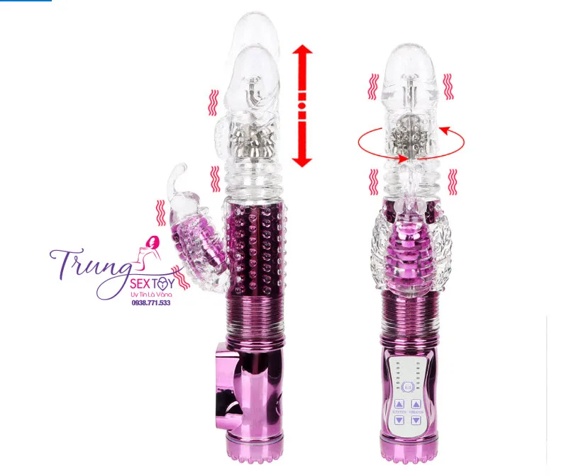 Handheld Female Vibrating Thrusting USB Rechargeable Toy — hình 4