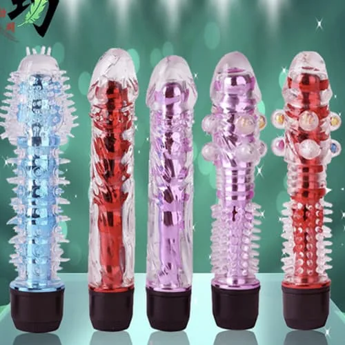 SHP1450 Silicone Textured Realistic G-Spot Vibrator Male Toy — Its finely ribbed design enhances friction, targeting both