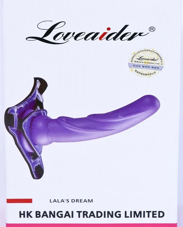 DV65A0 Premium Strap-On Dildo Lesbian Wearable Pleasure — Available in vibrant red and purple, it adds a splash of