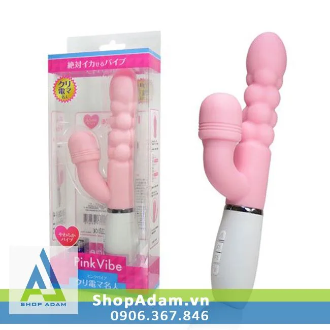 Pink Vibe Japanese Super Vibe Silicone Dildo Suction Base — Exceptional Features for Maximum Pleasure