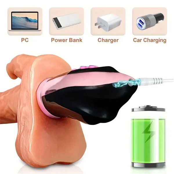 Vibrating Heating Tongue Masturbator for Intense Female — hình 4