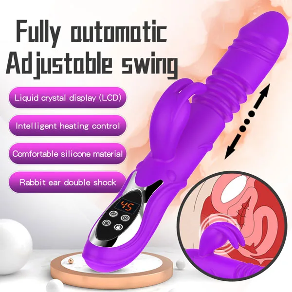 45 Degree Heated Rotating Vibrator Realistic Silicone Hong — Perfect for Couples & Solo Play
