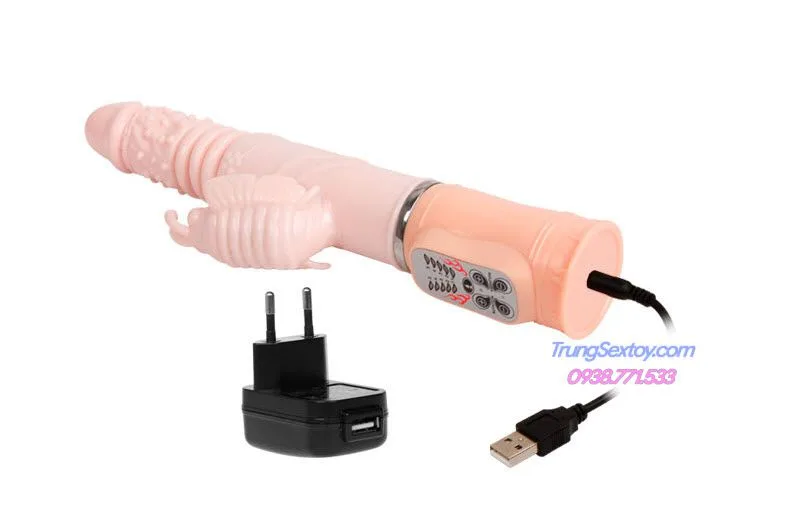 Wild Butterfly Heated Vibrating Thrusting Silicone Toy 22cm — Superior Design & Materials