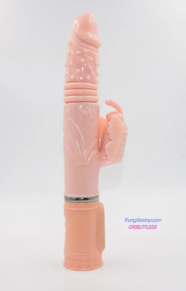 Wild Butterfly Heated Vibrating Thrusting Silicone Toy 22cm — Multi-Functionality for Intense Pleasure