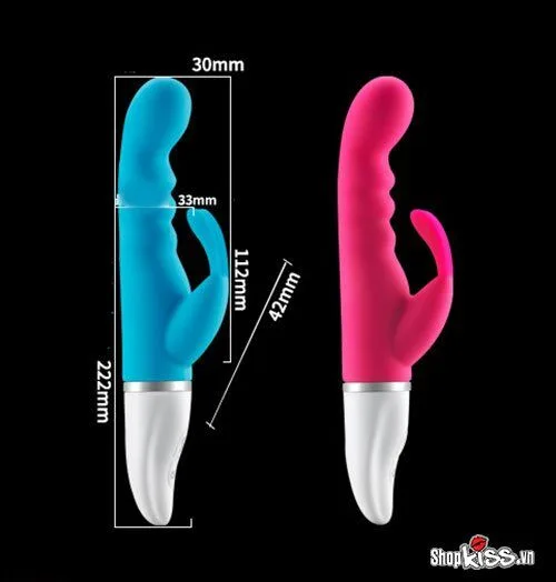 Joko Rose Multi-Mode Vibrating Licking Silicone Dildo — hình 3
