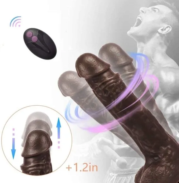 22cm Wall-Mounted Multifunctional Thrusting Vibrating Soft — hình 3