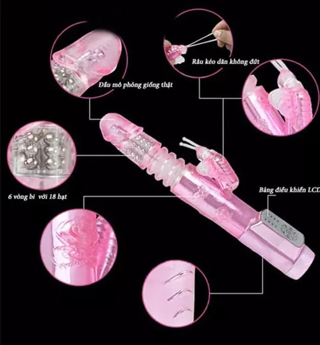SHP111 Dual Motor Rotating Thrusting Multi-Function Dildo — hình 7
