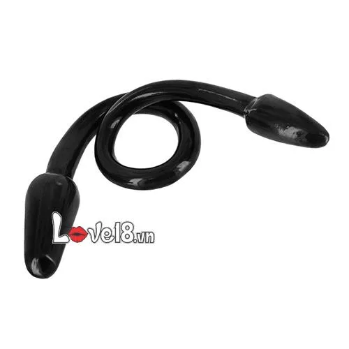 FAAK Double Head Black Silicone Vibrator Lesbian Couple Toy — hình 3