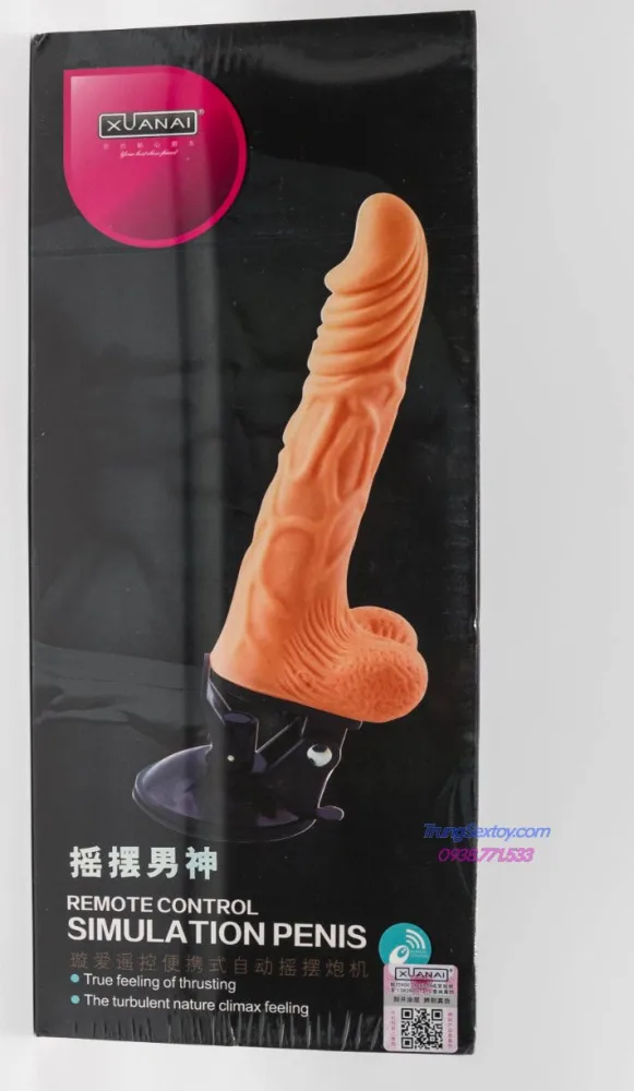 Xuanai Remote Control Rotating Suction Dildo 21cm — Exceptional Features for Maximum Enjoyment