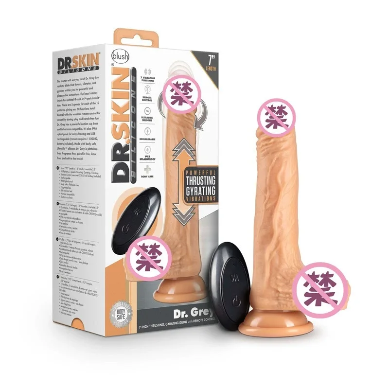 BLUSH Dr. Gray Silicone Thrusting 7inch Realistic Dildo — hình 2