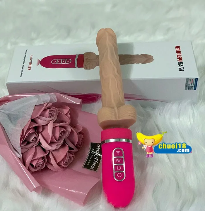 Japanese Heated Automatic Pumping Soft Silicone Dildo — hình 4