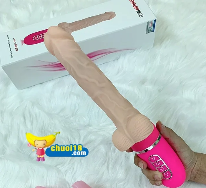 Japanese Heated Automatic Pumping Soft Silicone Dildo — hình 5