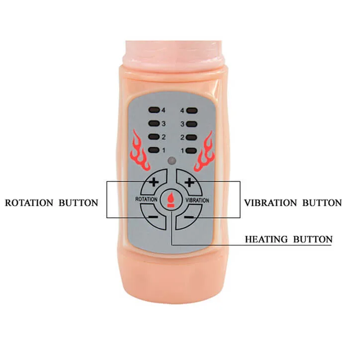 Fire Dragon Rotating Vibrating Heating Silicone Dildo 22cm — hình 5