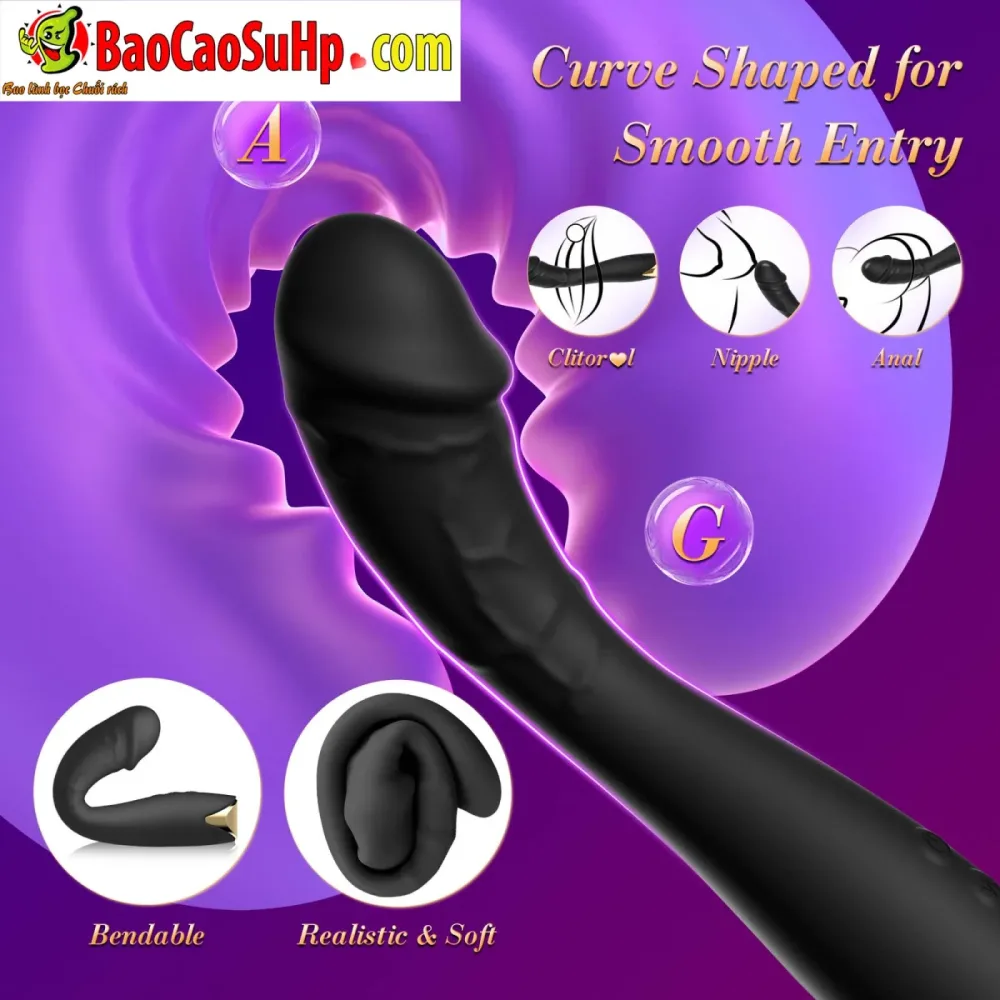 Dark Brown G-Spot Vibrator Strong Rumbler Ergonomic — hình 7