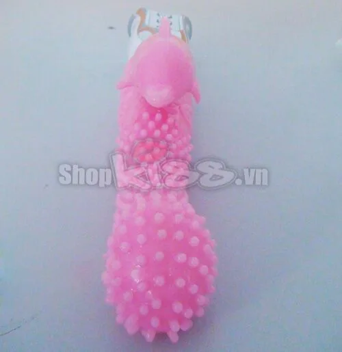 Dolphin Textured Super Vibrating Silicone G-Spot Dildo — Powerful Features & Multiple Modes