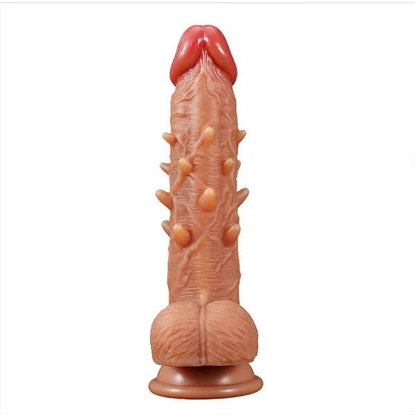 Silicone Wall Mount Spiked Dildo Realistic Female Toy — hình 4