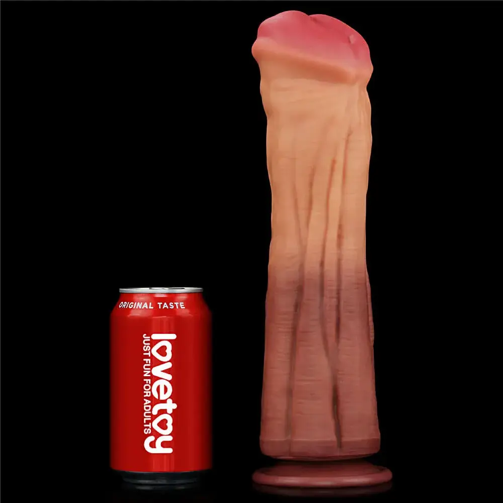 DV68R 30cm Platinum Silicone Giant Dildo Strong Suction Base — Premium Dual-Layer Platinum Silicone Technology