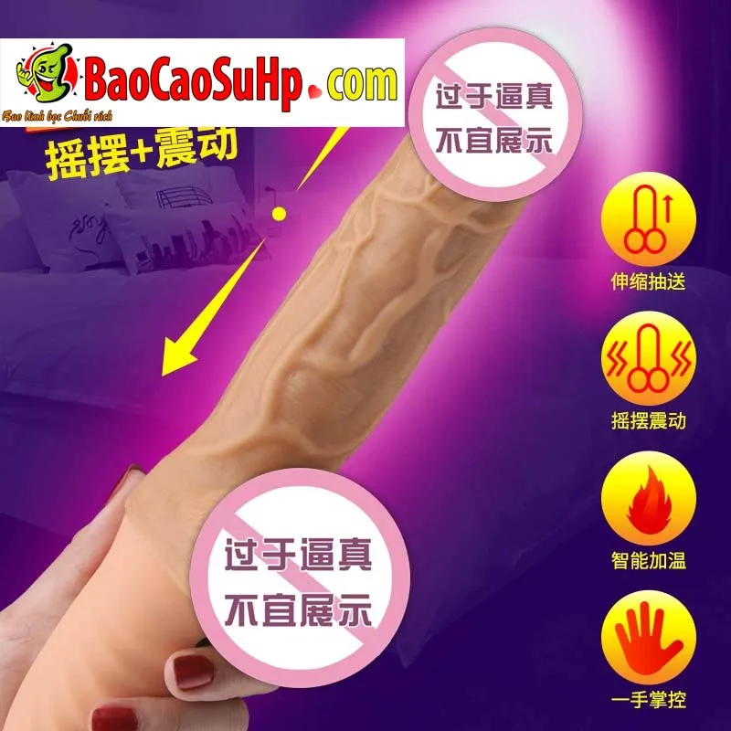 HOTBOY Bella Warm Vibrating Thrusting Silicone Toy — hình 3