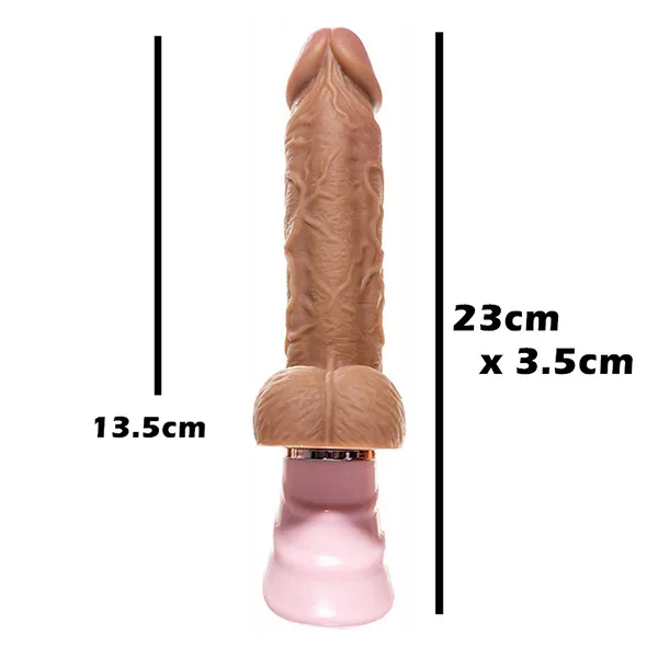 Joker TSN 10-mode warming soft vibrator dildo — hình 4