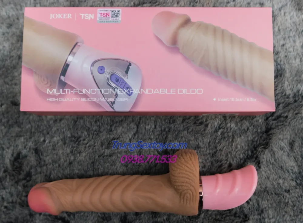 TSN Joker Heated Auto Vibrating Silicone Realistic Dildo — hình 4