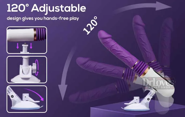 Megan Multi-mode Vibrating Thrusting Dildo Waterproof — hình 4