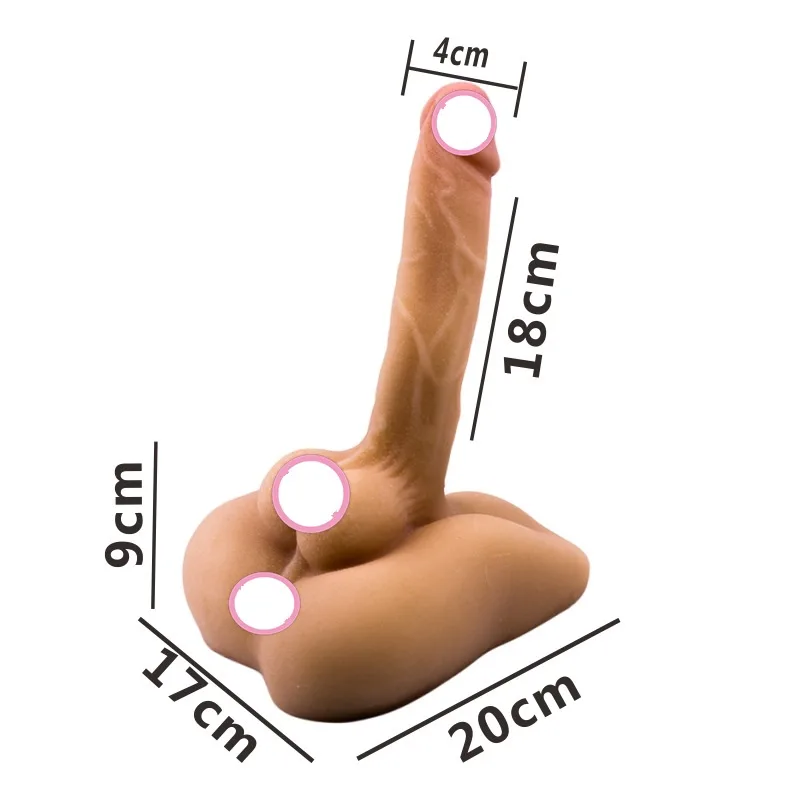 Realistic Solid Silicone Soft Vibrating Dildo — Realistic Solid Silicone Soft Vibrating DildoThis product