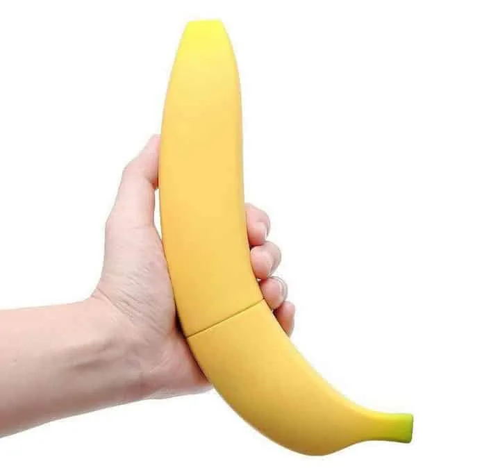 Moylan Banana Vibrator Strong Waterproof 7 Modes Recharge — Clever & Discreet Banana Camouflage