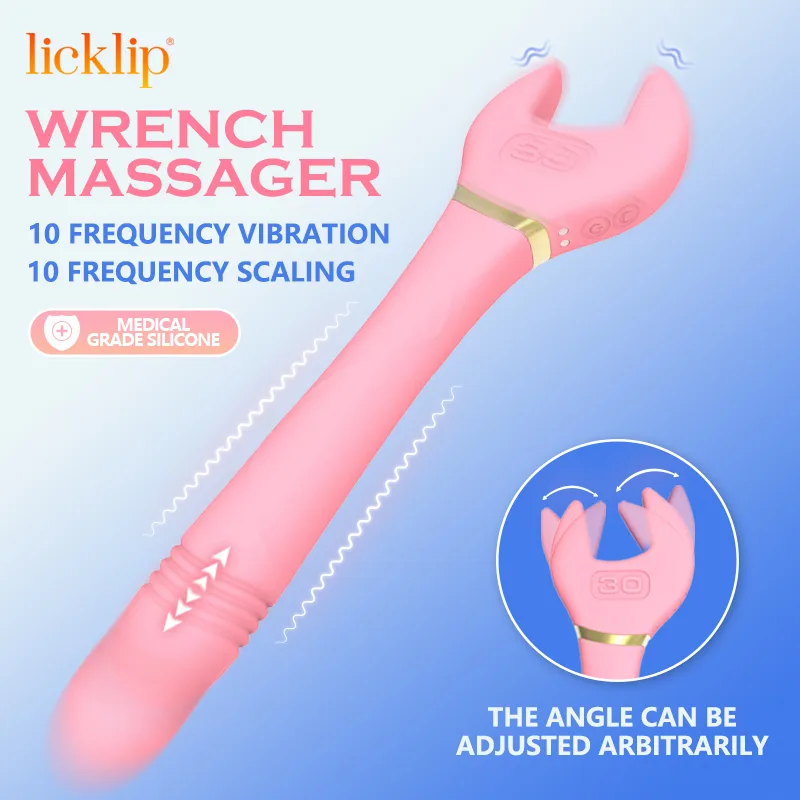 Rockchip 10-Mode Vibrating Thrusting Wrench Dildo — Powerful Functions and Versatile Modes
