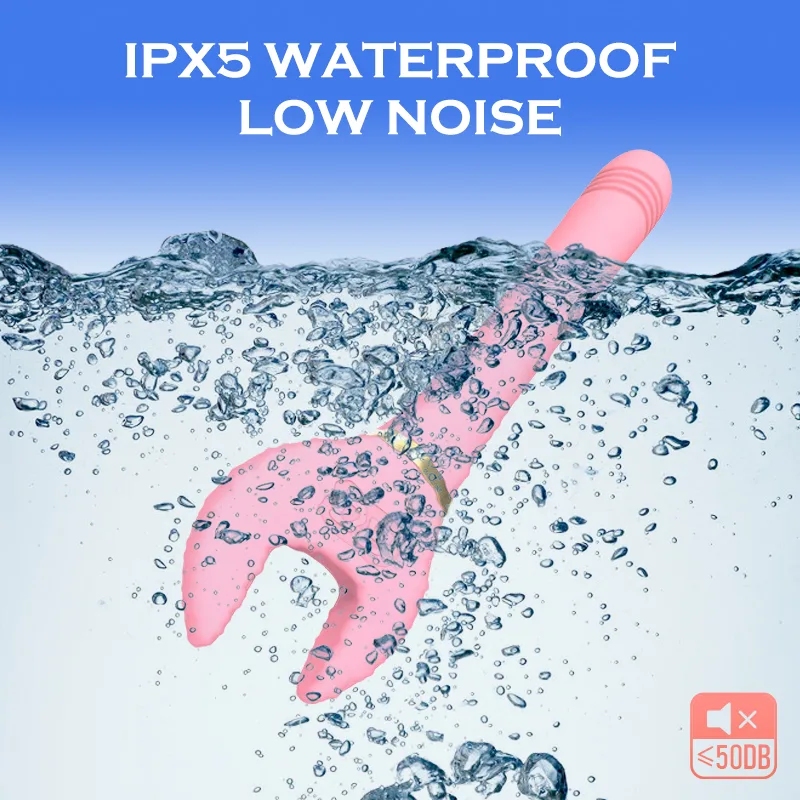 Rockchip 10-Mode Vibrating Thrusting Wrench Dildo — High-Quality Materials and Safe to Use
