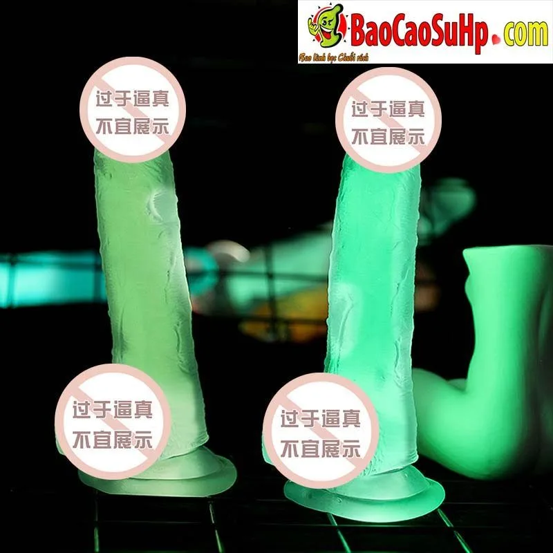 Didol Start Light Glow-In-Dark Transparent Dildo — hình 3