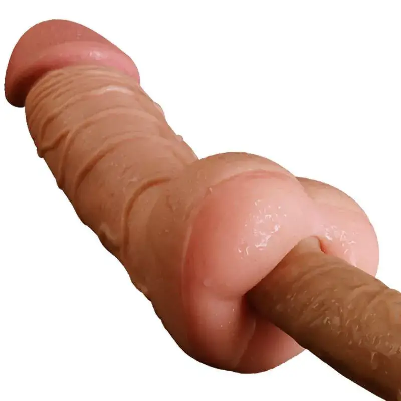 DV36K Hollow Anus Realistic Silicone Dildo Safe Pleasure — hình 4