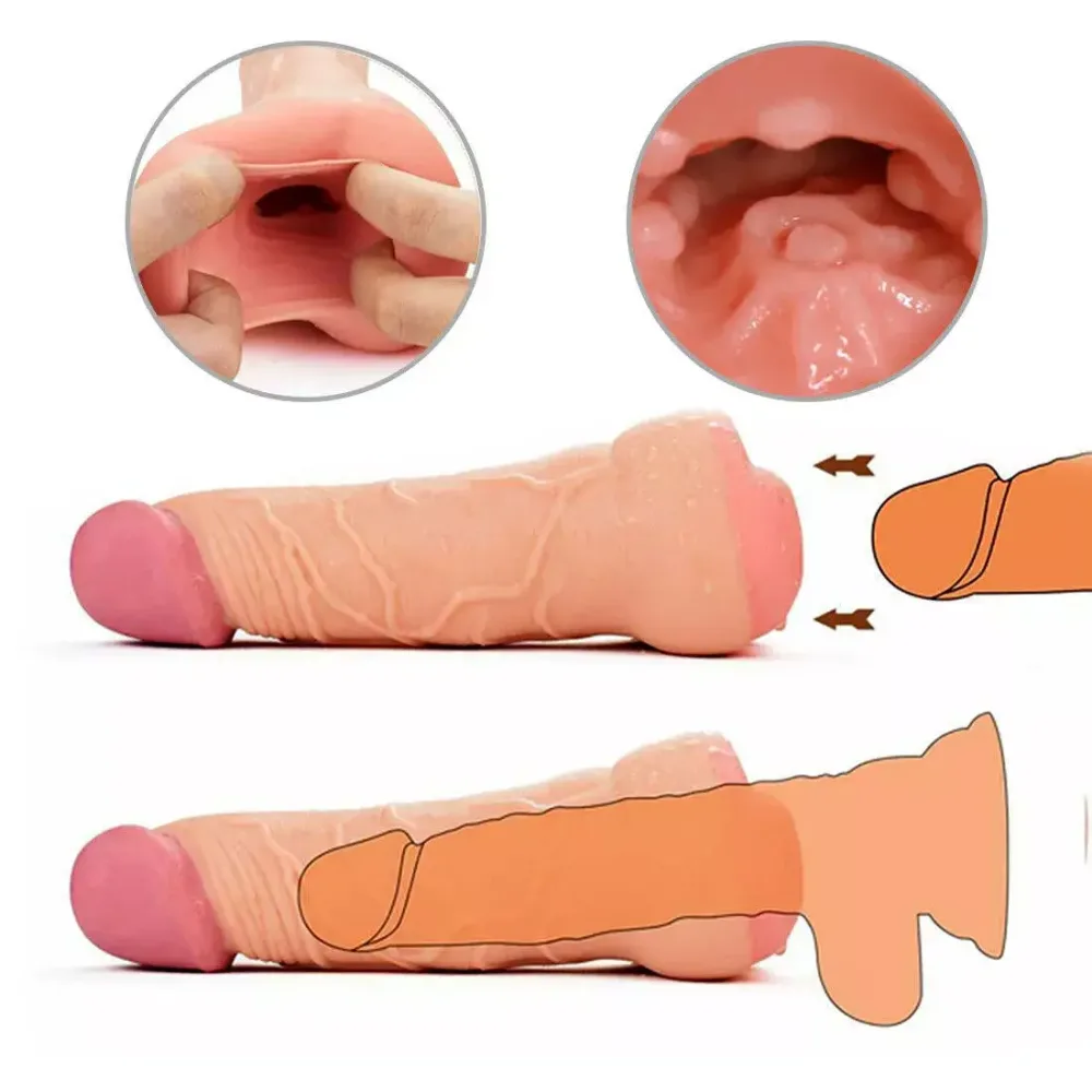 DV36K Hollow Anus Realistic Silicone Dildo Safe Pleasure — Safe, Soft, and Flexible Material for Maximum Comfort
