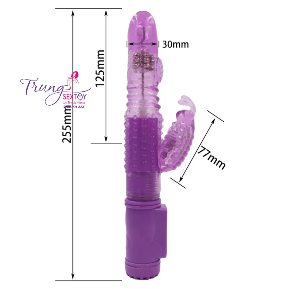 Silicone Vibrating Thrusting Female Dildo 25x3cm — Advanced Features for Maximum Pleasure