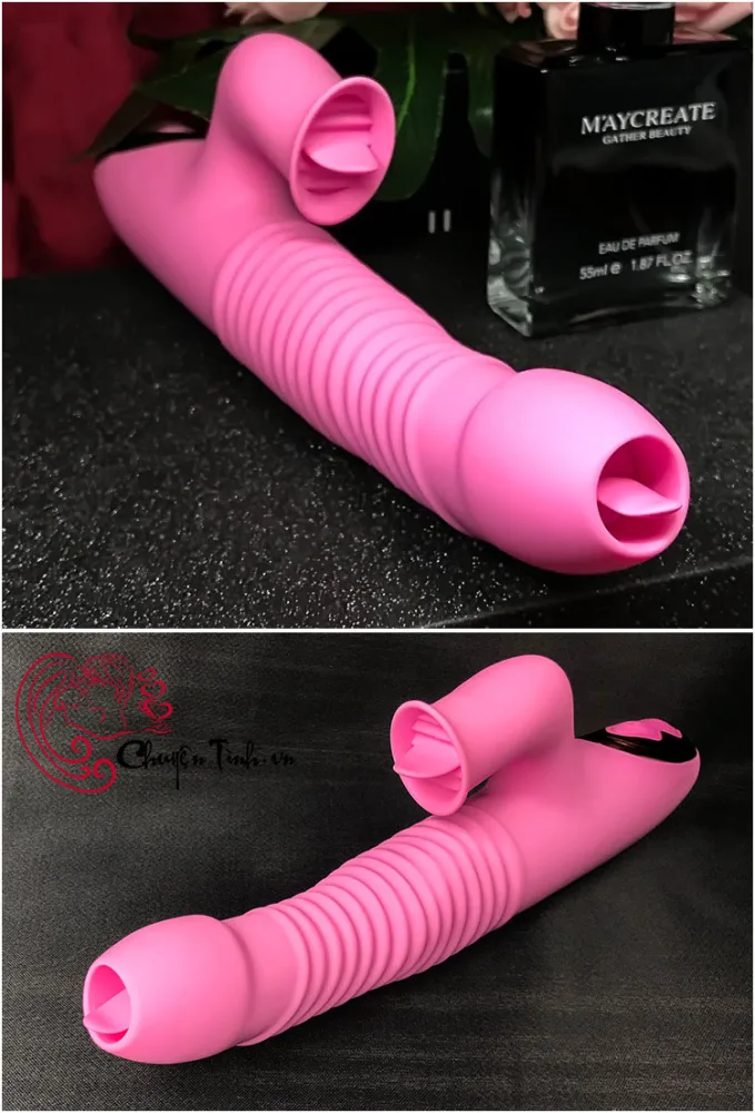 Pleasure Vibrating Tongue Licking Dildo Silicone Pink Soft — Multi-Functional Stimulation for Exceptional Pleasure